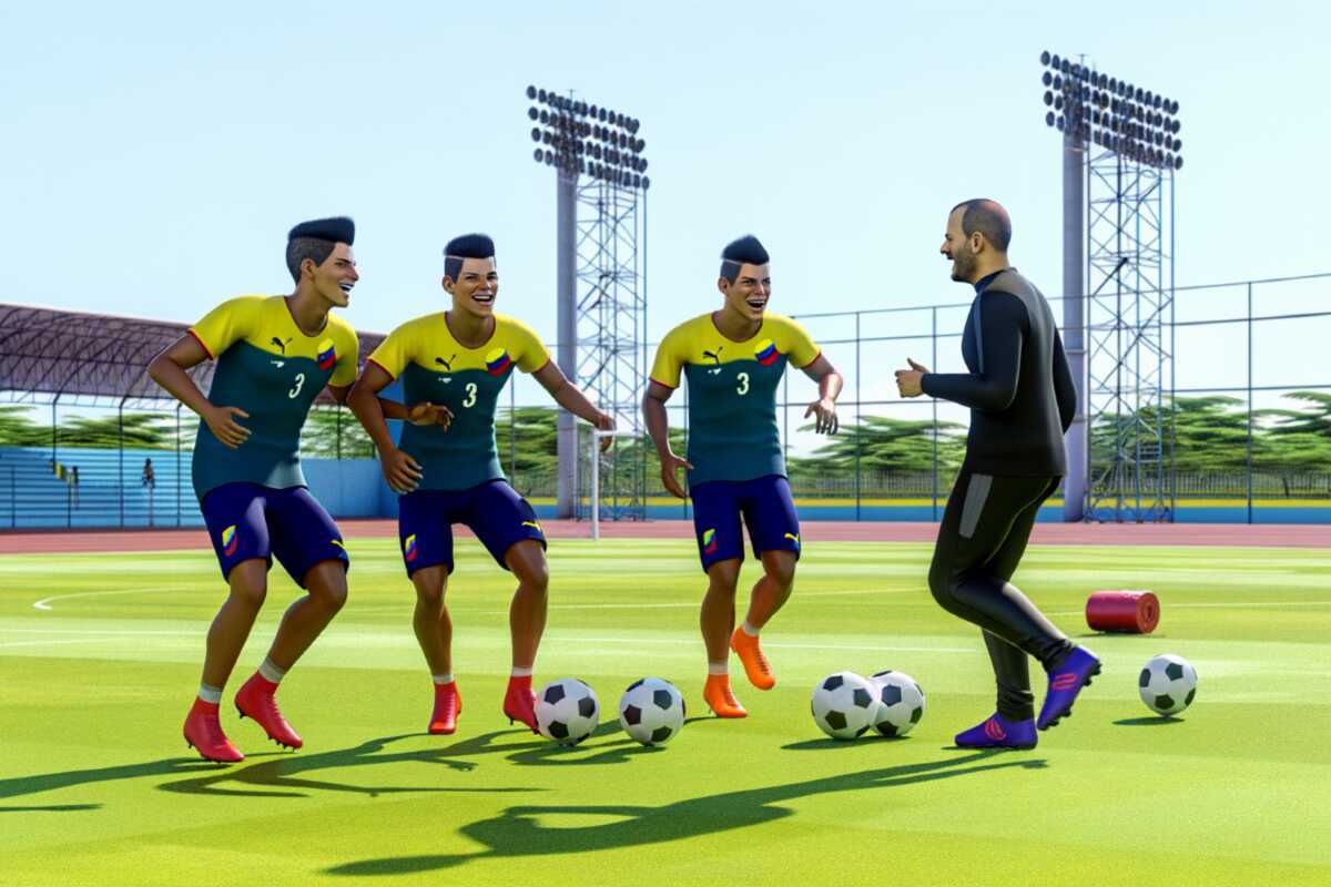 Les compétences de Rómulo Otero et Eduardo Vargas : Dans l'entraînement ...