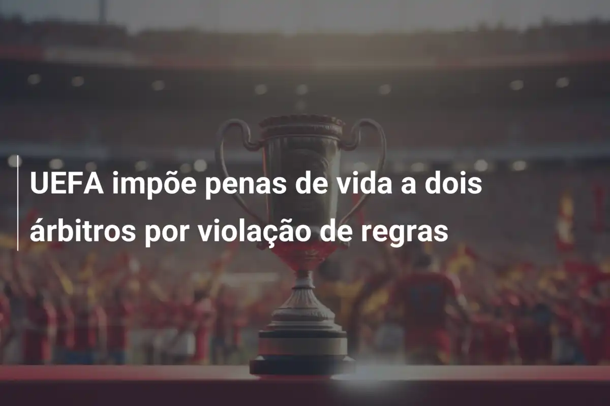 UEFA impõe penas de vida a dois árbitros por violação de regras
