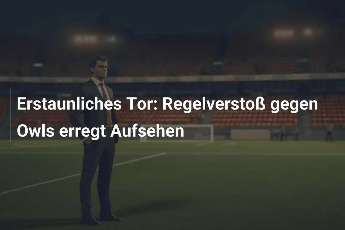 Erstaunliches Tor:  Regelverstoß gegen Owls erregt Aufsehen