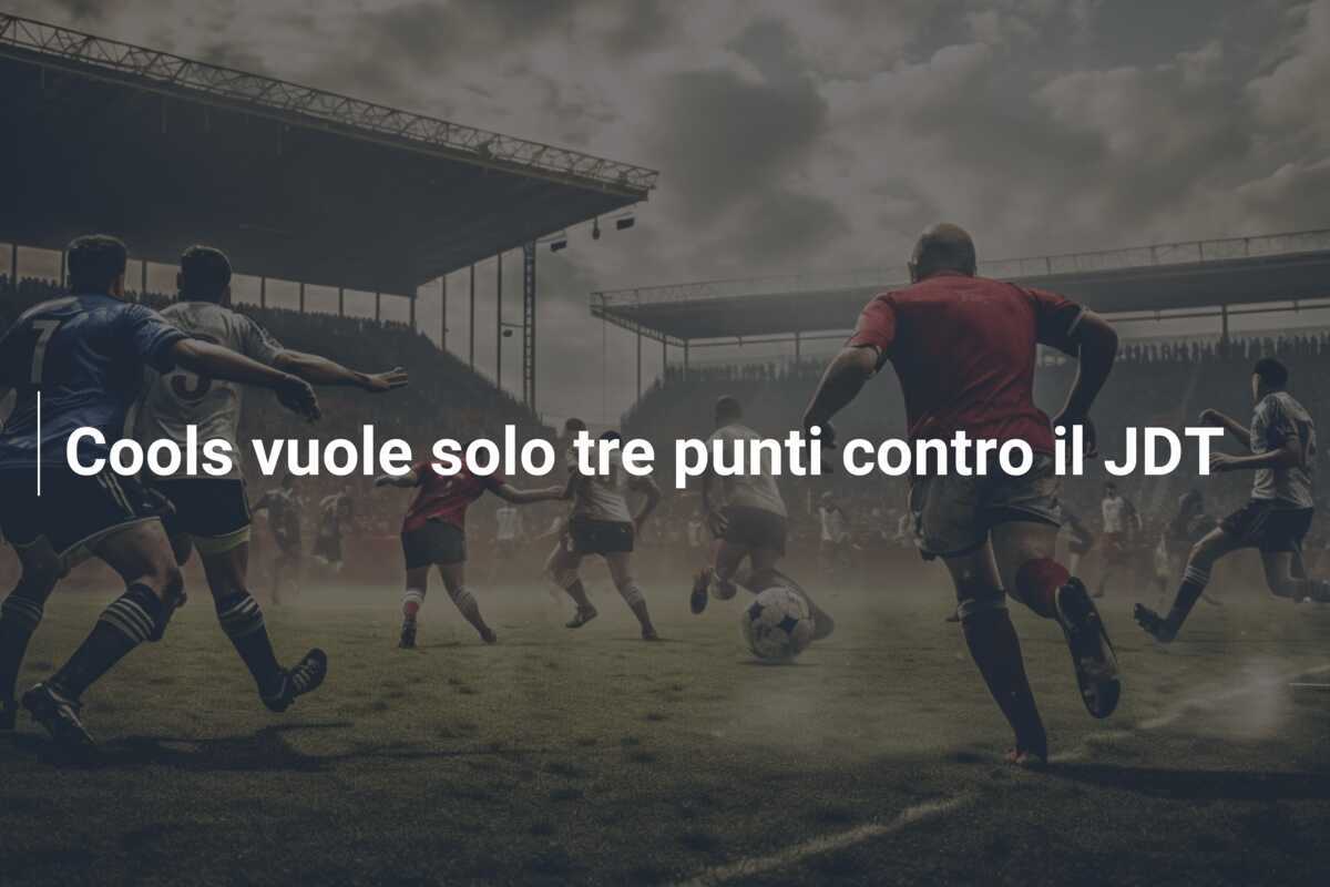 Cools vuole solo tre punti contro il JDT