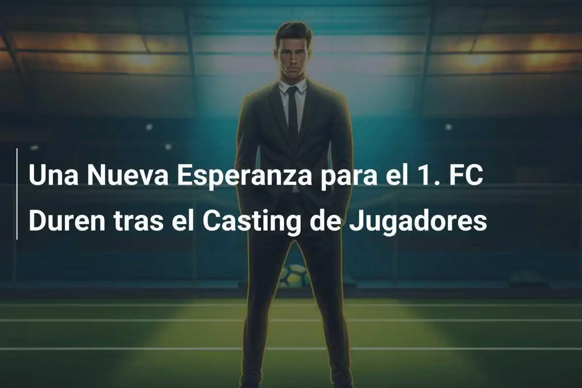 Una Nueva Esperanza para el 1. FC Duren tras el Casting de Jugadores