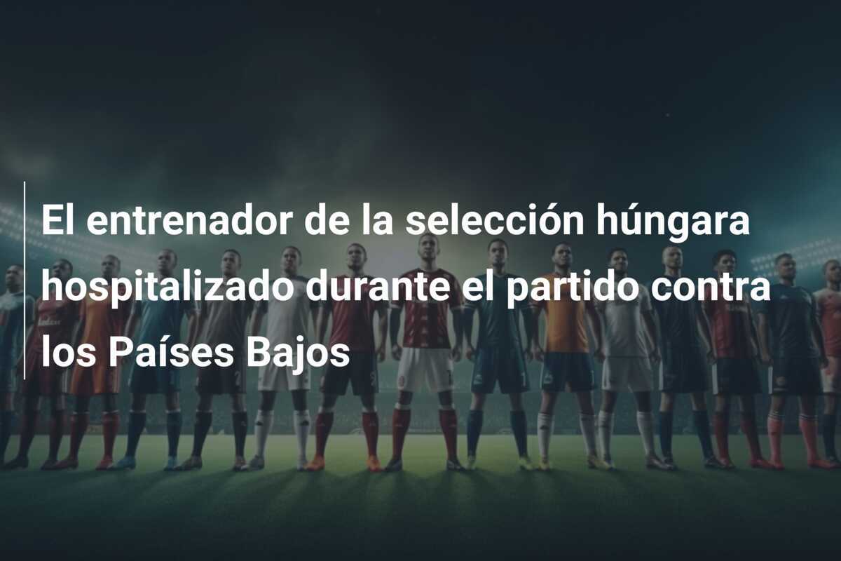 El entrenador de la selección húngara hospitalizado durante el partido contra los Países Bajos