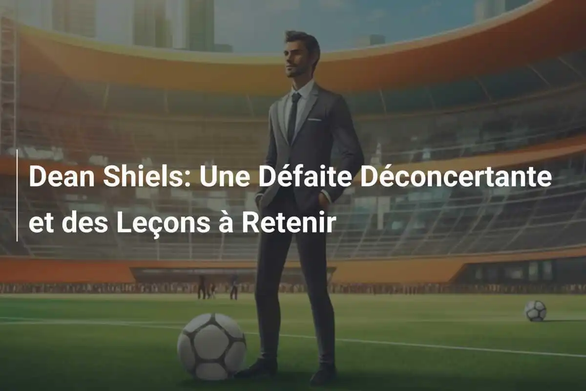 Dean Shiels: Une Défaite Déconcertante et des Leçons à Retenir