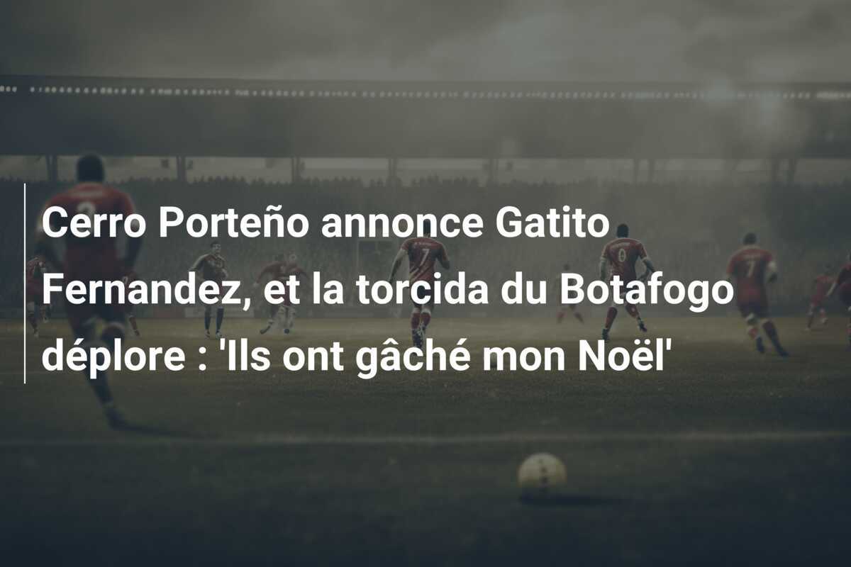 Cerro Porteño annonce Gatito Fernandez, et la torcida du Botafogo déplore : 'Ils ont gâché mon Noël'