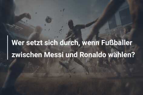 Wer setzt sich durch, wenn Fußballer zwischen Messi und Ronaldo wählen?