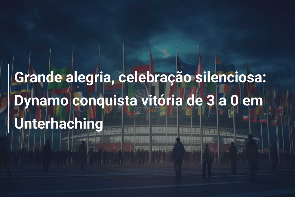 Grande alegria, celebração silenciosa: Dynamo conquista vitória de 3 a 0 em Unterhaching