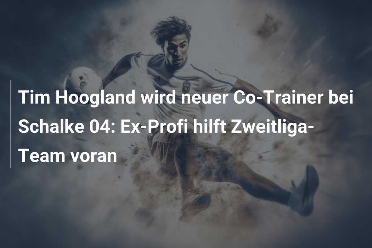 Tim Hoogland wird neuer Co-Trainer bei Schalke 04: Ex-Profi hilft Zweitliga-Team voran