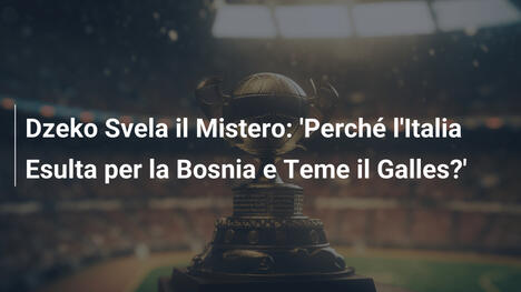 Dzeko Svela il Mistero: 'Perché l'Italia Esulta per la Bosnia e Teme il Galles?'