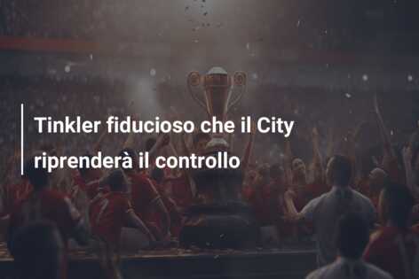 Tinkler fiducioso che il City riprenderà il controllo