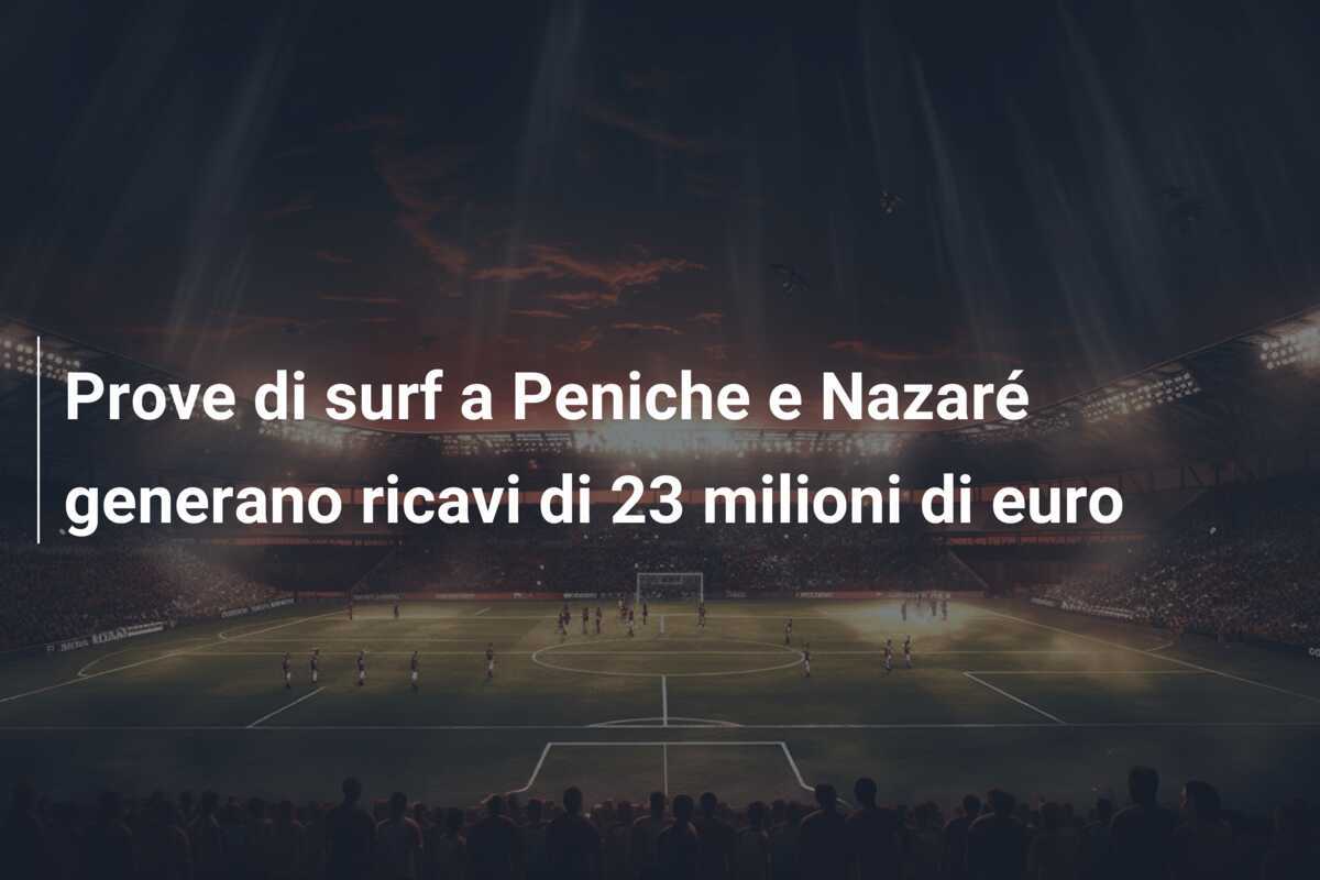 Prove di surf a Peniche e Nazaré generano ricavi di 23 milioni di euro