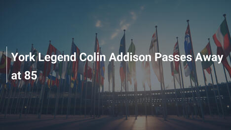 York Legend Colin Addison Passes Away at 85