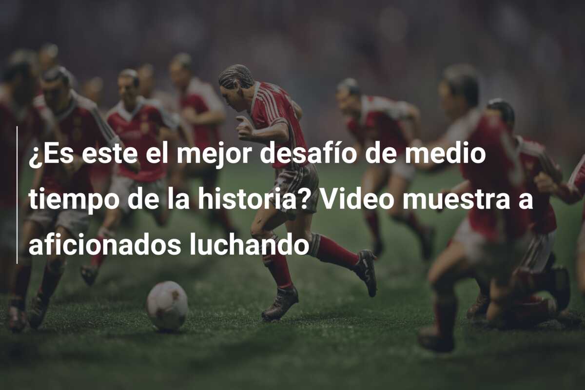 ¿Es este el mejor desafío de medio tiempo de la historia? Video muestra a aficionados luchando