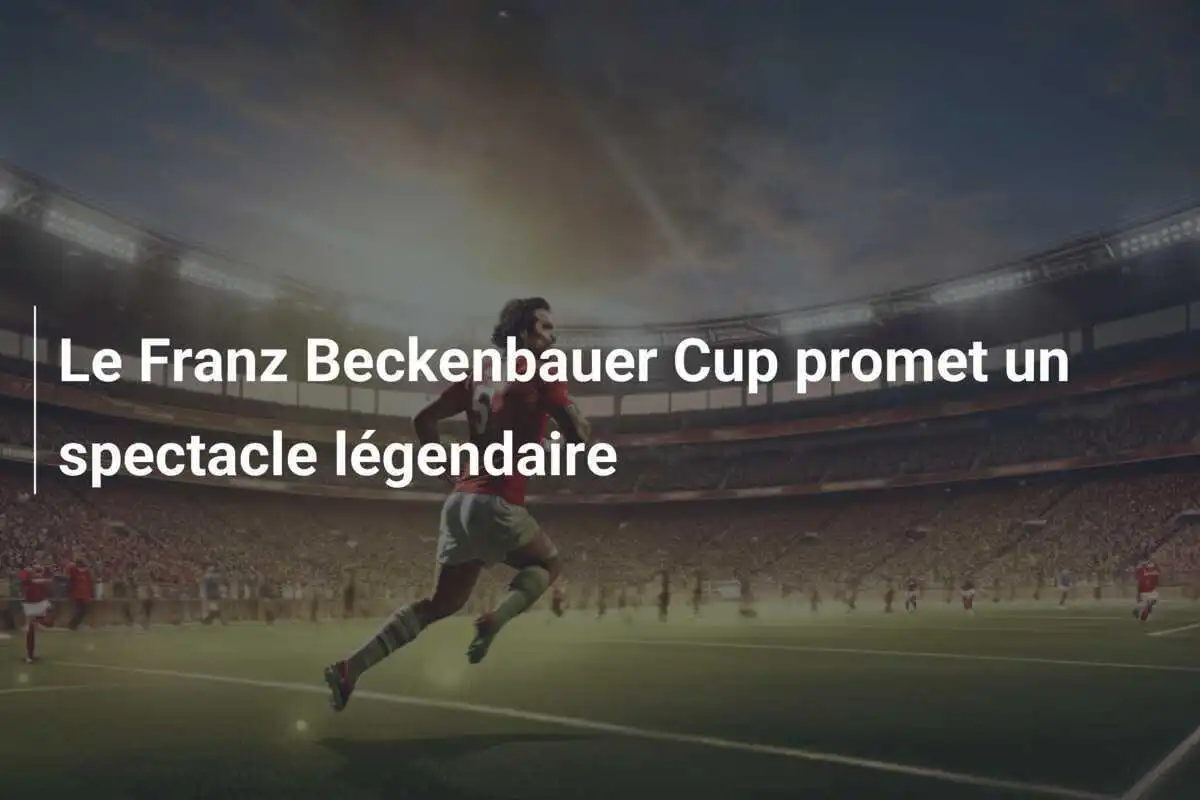 Le Franz Beckenbauer Cup promet un spectacle légendaire