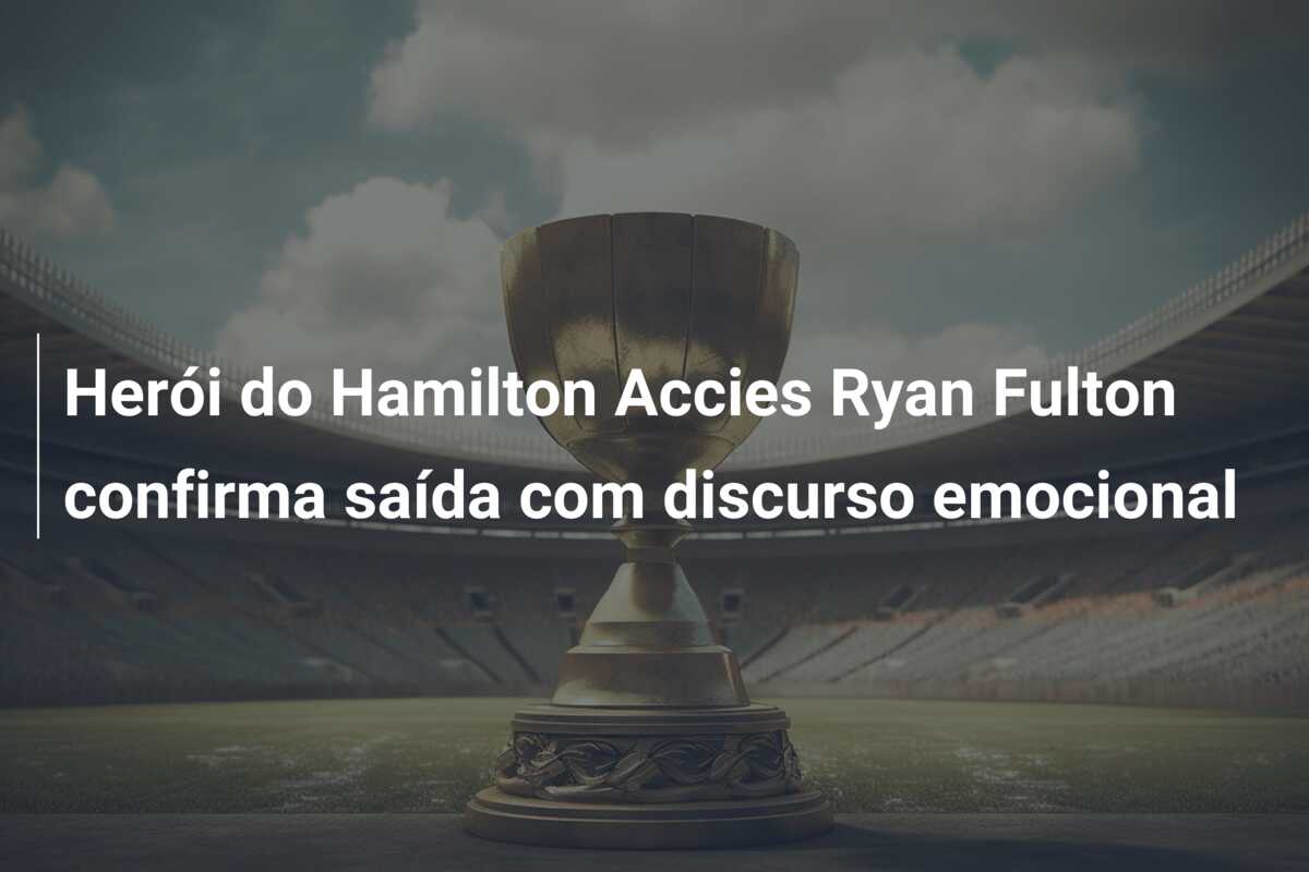 Herói do Hamilton Accies Ryan Fulton confirma saída com discurso emocional