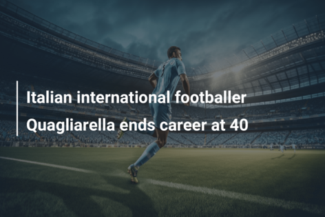 Italian international footballer Quagliarella ends career at 40