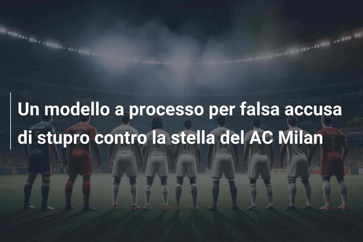Un modello a processo per falsa accusa di stupro contro la stella del AC Milan