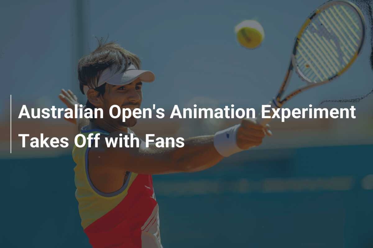 Animiertes Experiment bei den Australian Open begeistert die Fans
