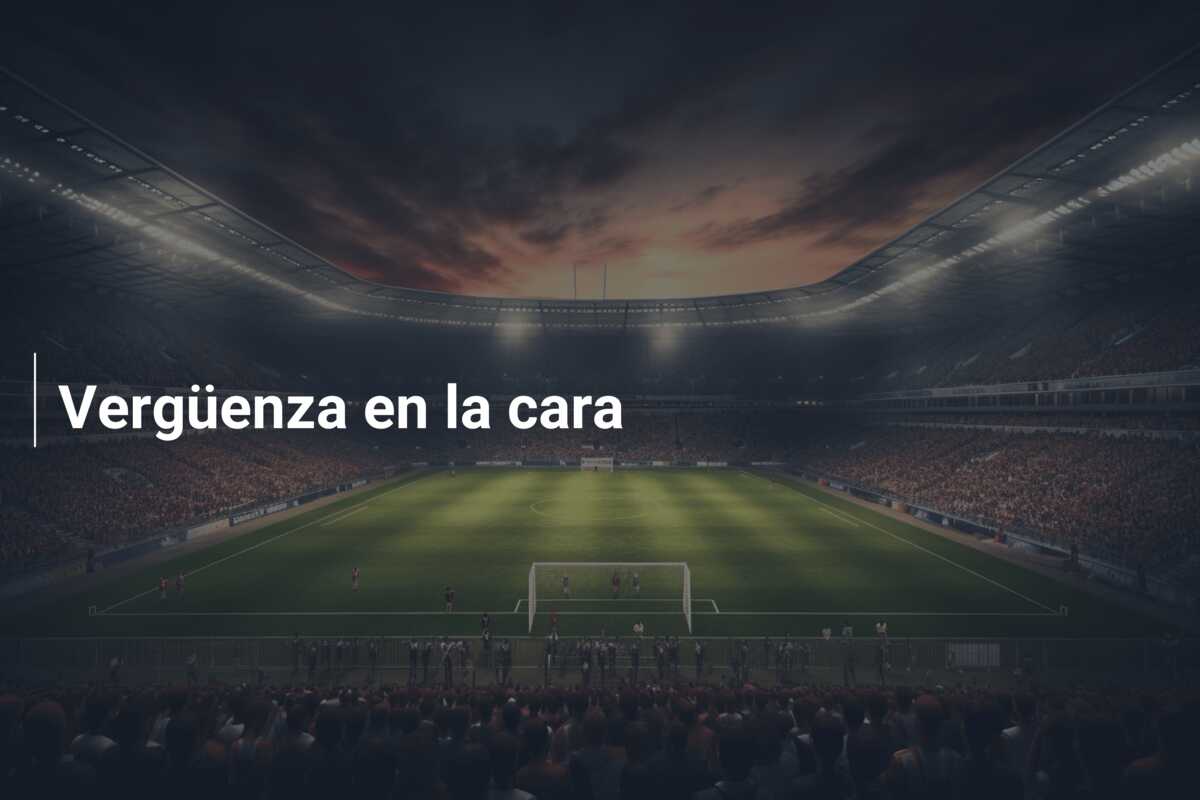 Vergüenza en la cara
