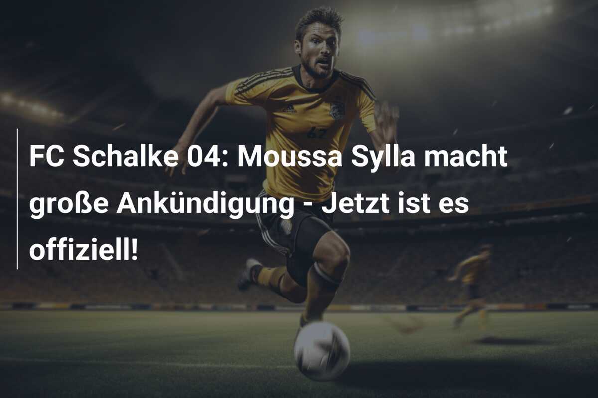 FC Schalke 04: Moussa Sylla macht große Ankündigung - Jetzt ist es offiziell!
