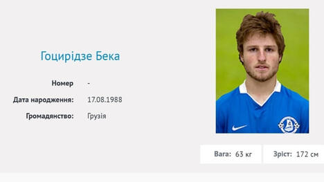 Morto a 37 anni l'ex attaccante del Dnipro Beka Gotsiridze