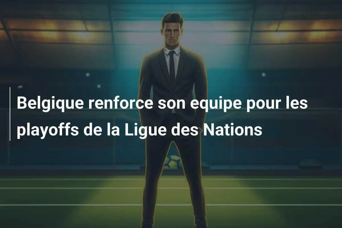 Belgique renforce son equipe pour les playoffs de la Ligue des Nations