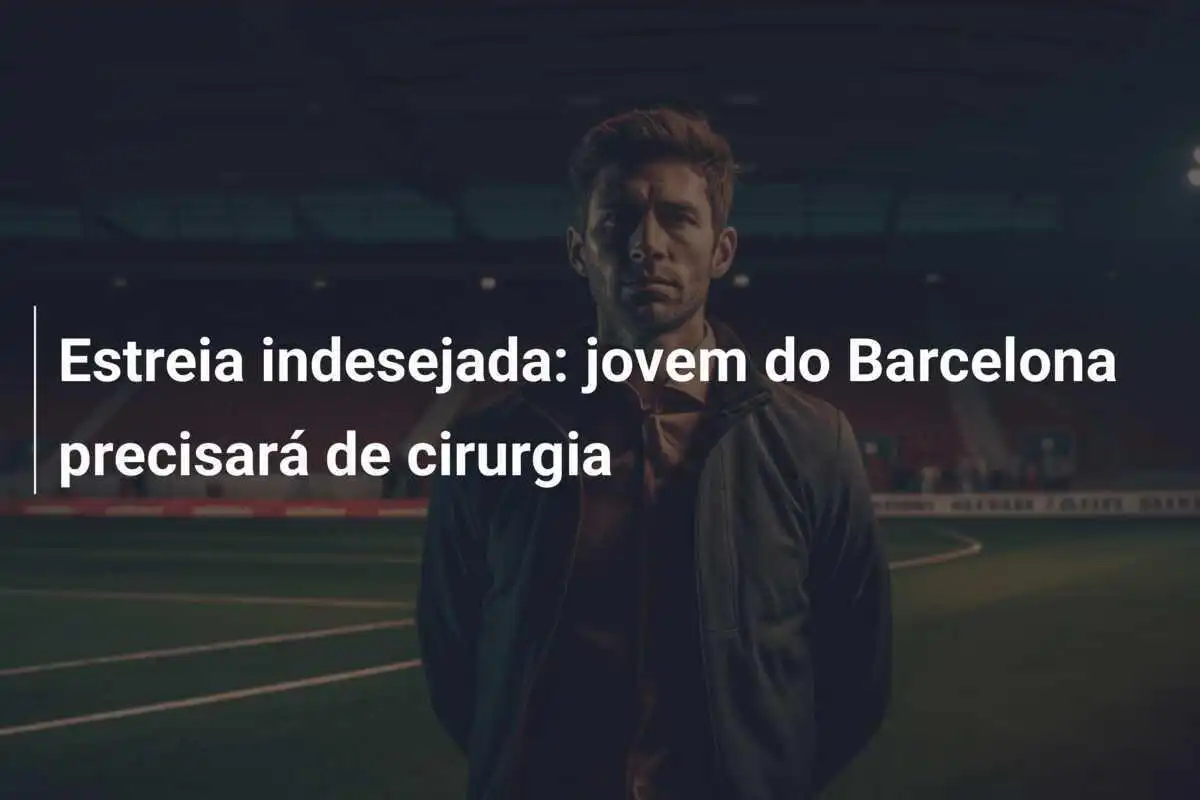 Estreia indesejada: jovem do Barcelona precisará de cirurgia