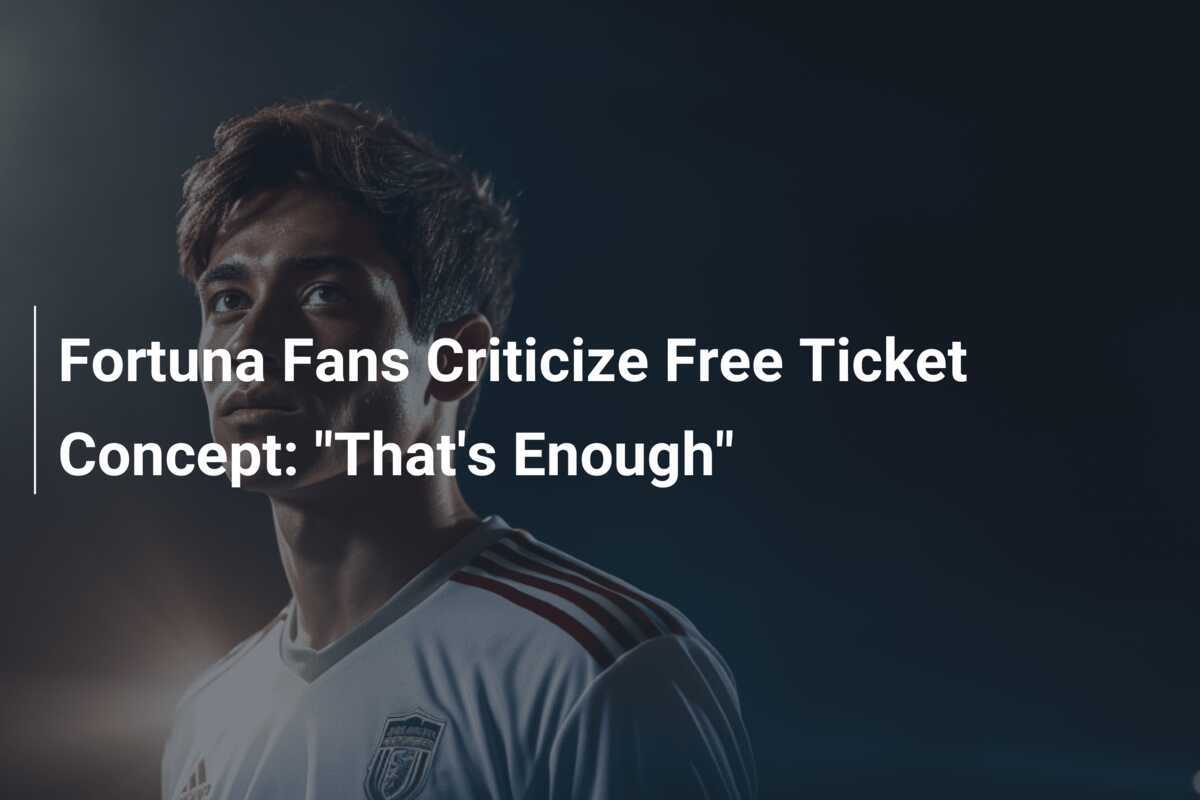 I tifosi del Fortuna criticano il concetto di biglietti gratuiti: "Basta così"