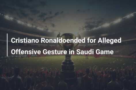 Cristiano Ronaldo suspended for one match over alleged offensive gesture in  Saudi league game