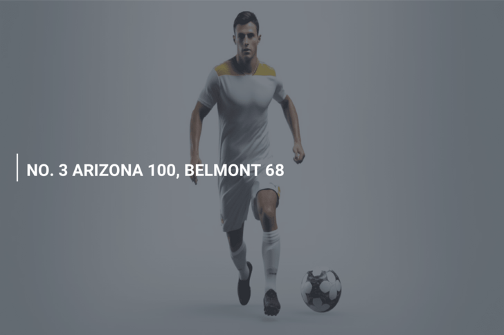NO. 3 ARIZONA 100, BELMONT 68