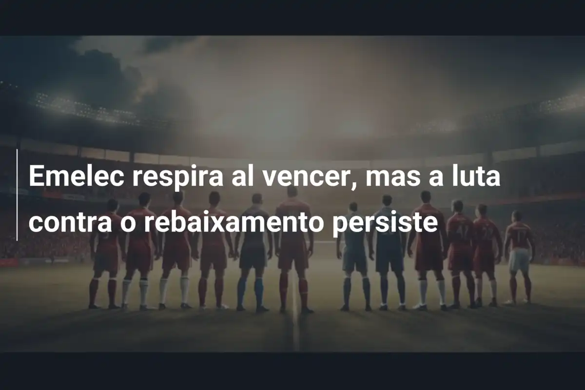 Emelec respira al vencer, mas a luta contra o rebaixamento persiste