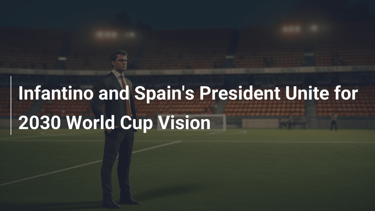 Infantino und Spaniens Präsident für WM2030Vision vereint