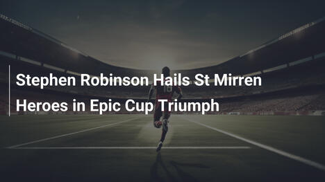 Stephen Robinson Esalta gli Eroi del St Mirren nel Trionfo di Coppa