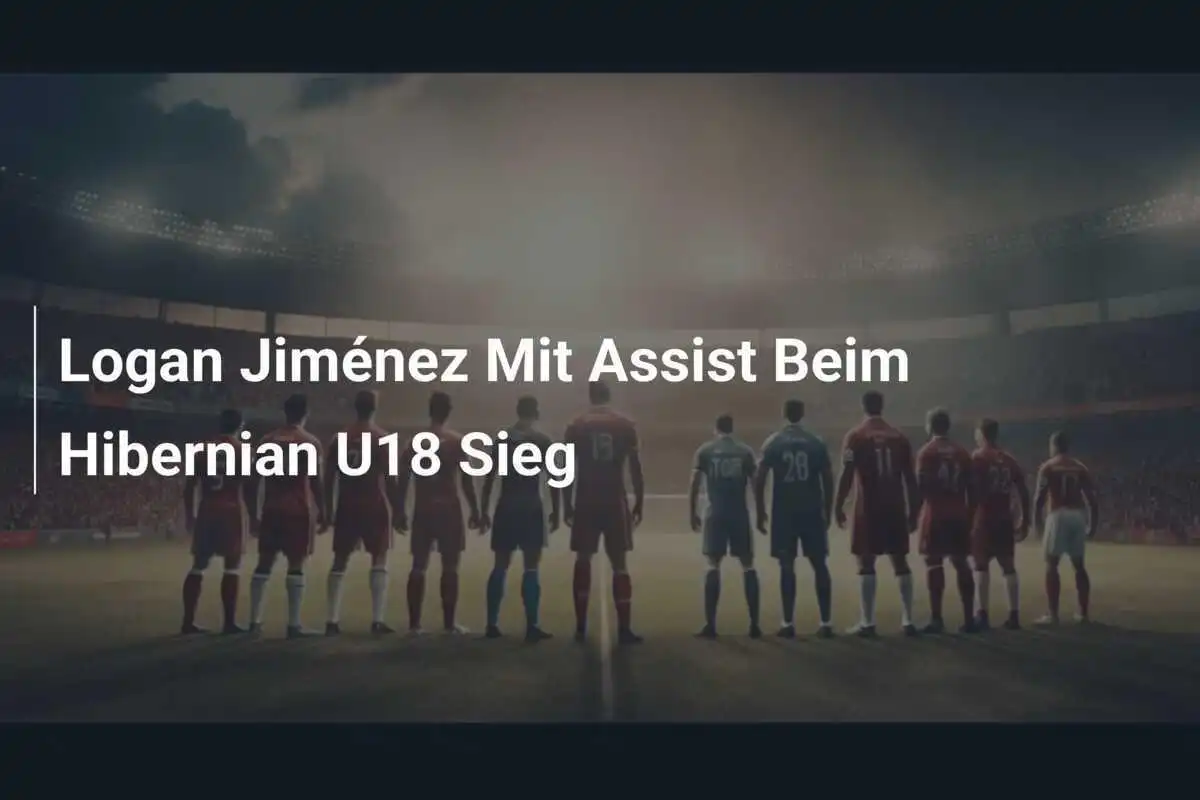 Logan Jiménez Mit Assist Beim Hibernian U18 Sieg
