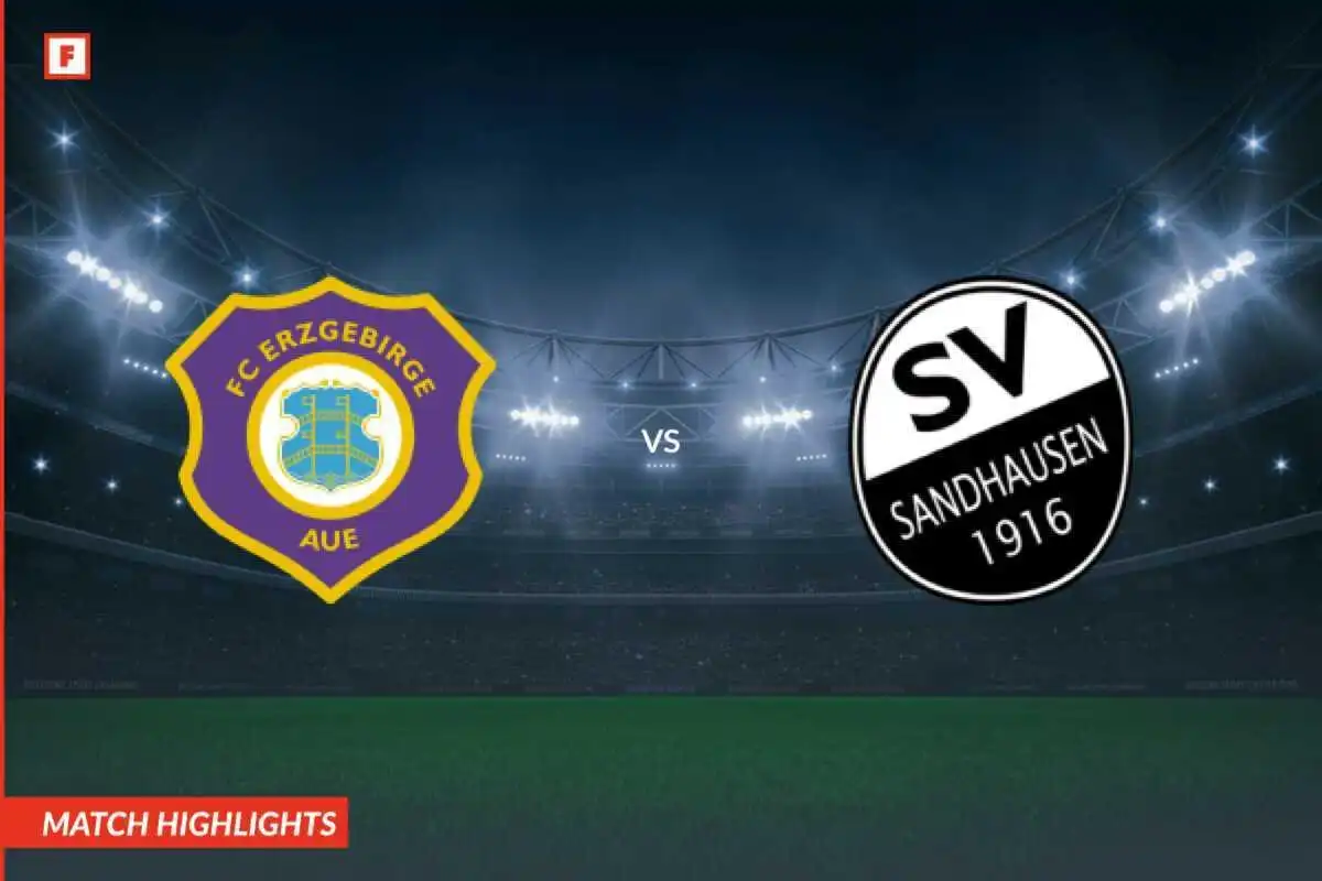 Erzgebirge Aue - Sandhausen buts et temps forts