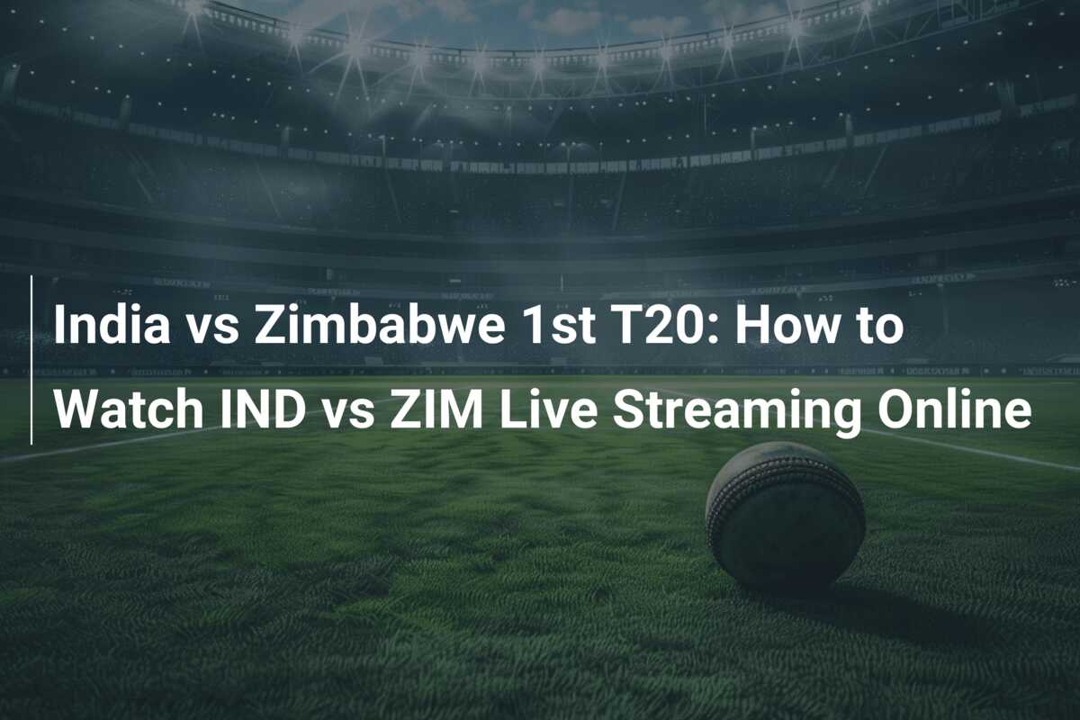 India vs Zimbabwe 1st T20: How to Watch IND vs ZIM Live Streaming
