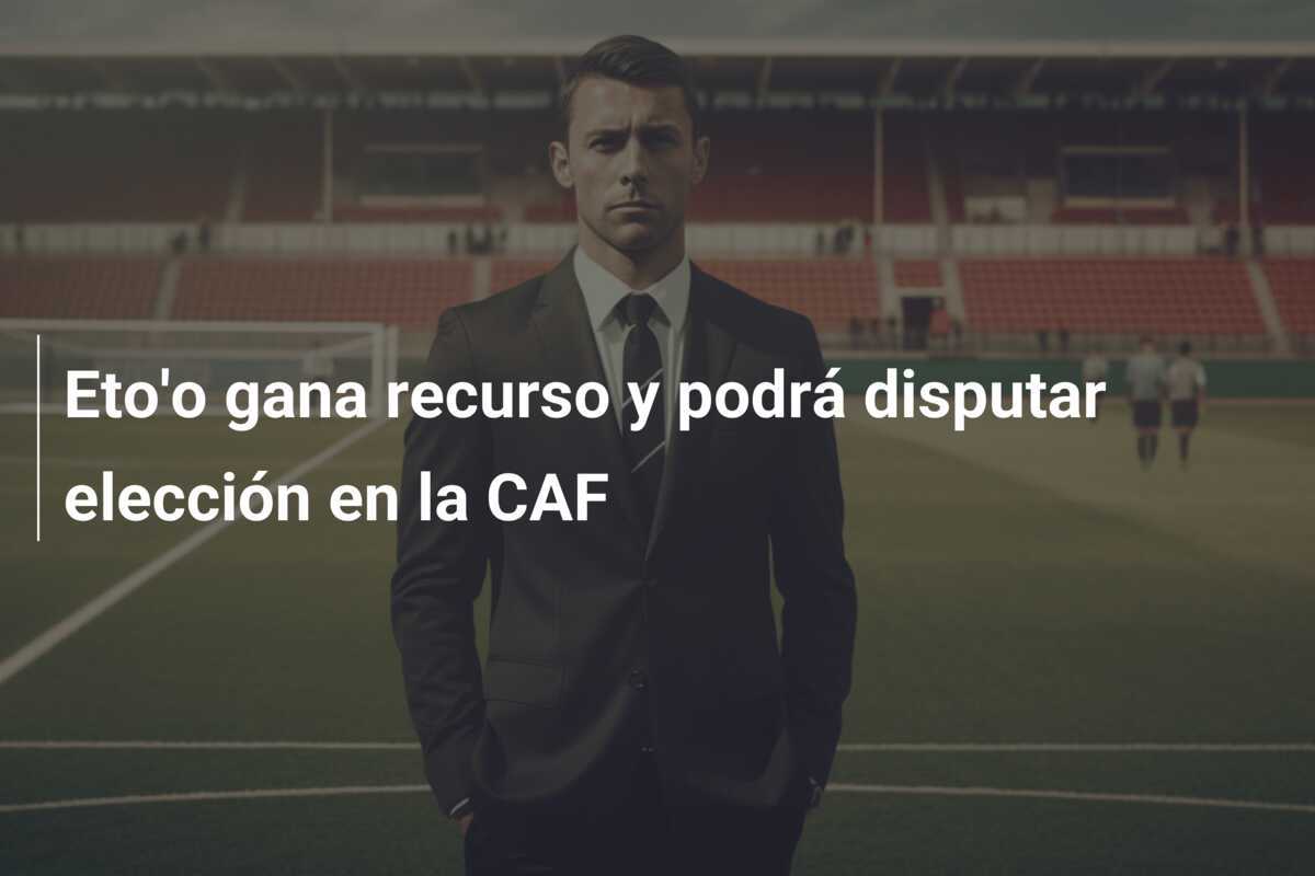 Eto'o gana recurso y podrá disputar elección en la CAF