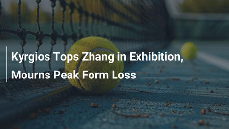 Kyrgios besiegt Zhang in Exhibition und trauert um verlorene Form