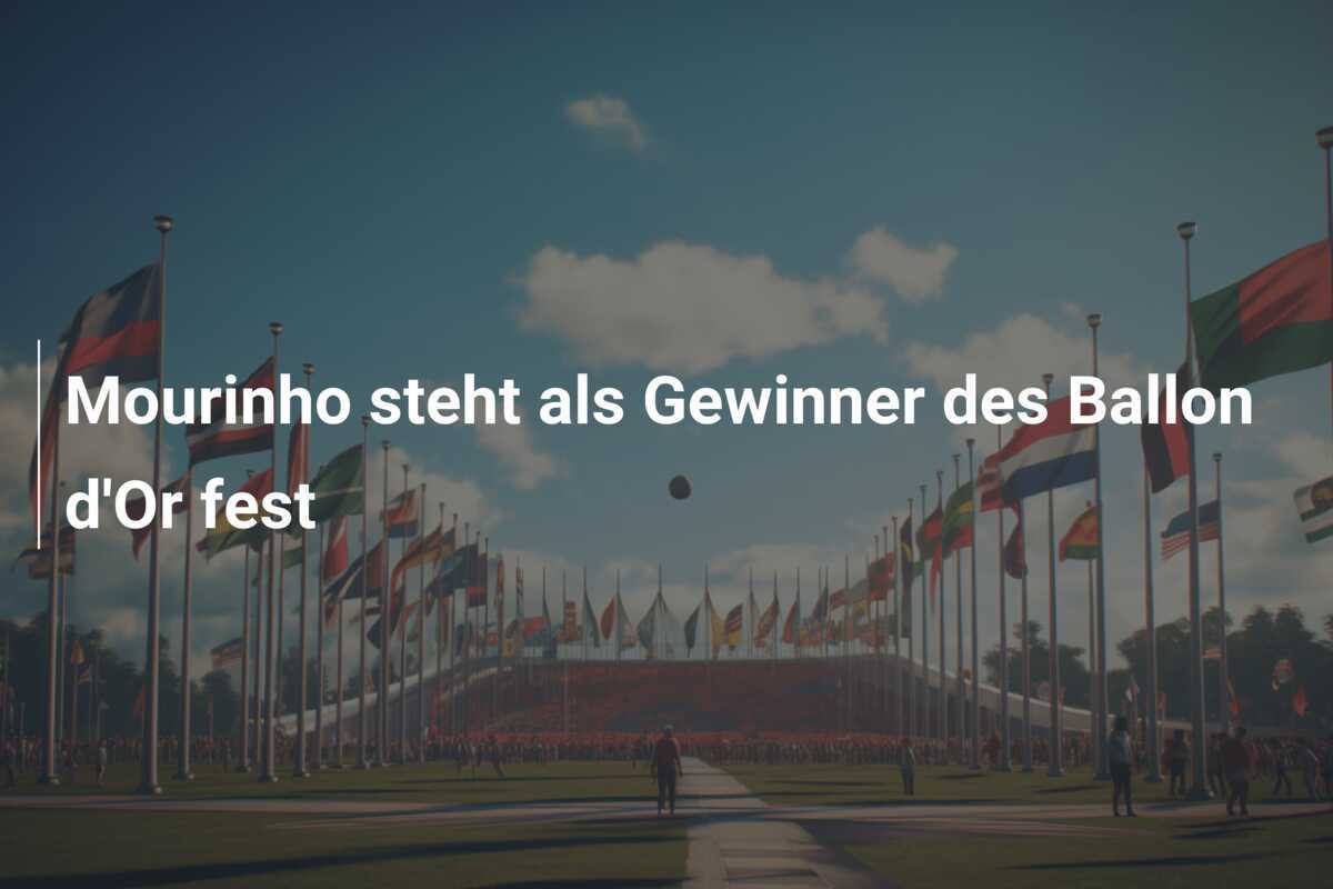 Mourinho steht als Gewinner des Ballon d'Or fest