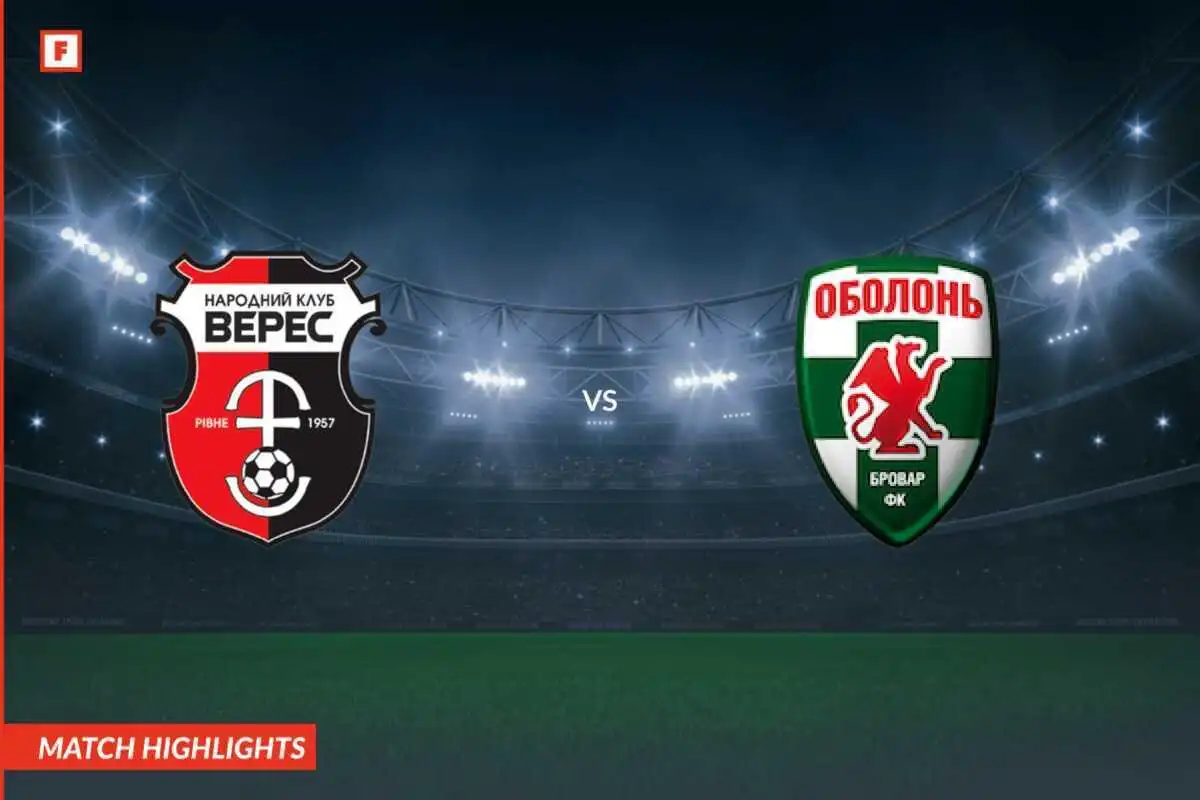 FC Veres Rivne - Obolon Kyiv gol e momenti salienti