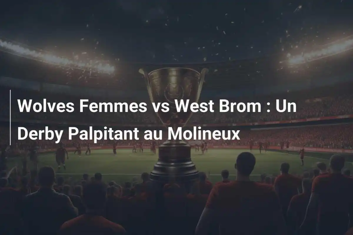 Wolves Femmes vs West Brom : Un Derby Palpitant au Molineux