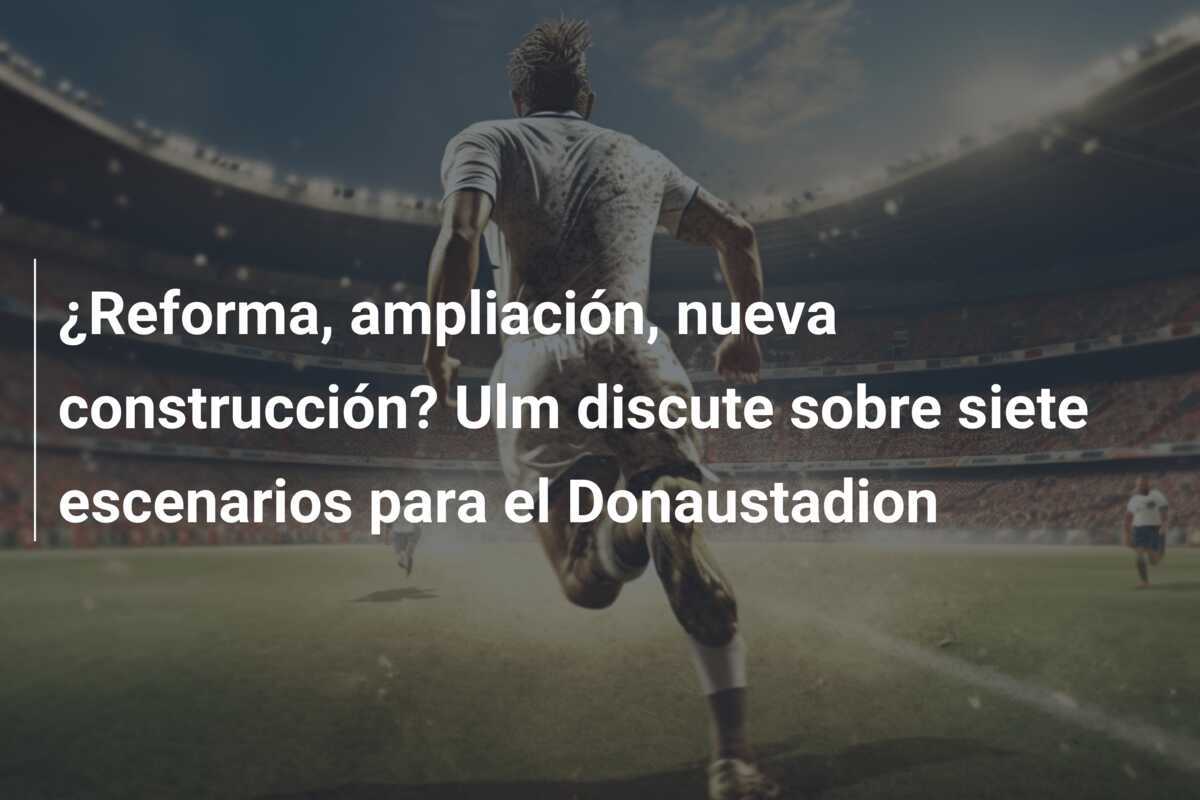 ¿Reforma, ampliación, nueva construcción? Ulm discute sobre siete escenarios para el Donaustadion