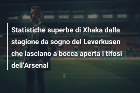 Statistiche superbe di Xhaka dalla stagione da sogno del Leverkusen che lasciano a bocca aperta i tifosi dell’Arsenal