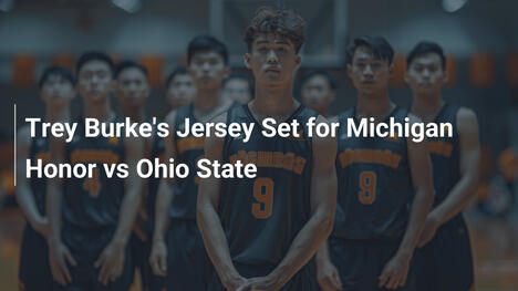 Trey Burkes Trikot wird bei Michigan vs. Ohio State geehrt