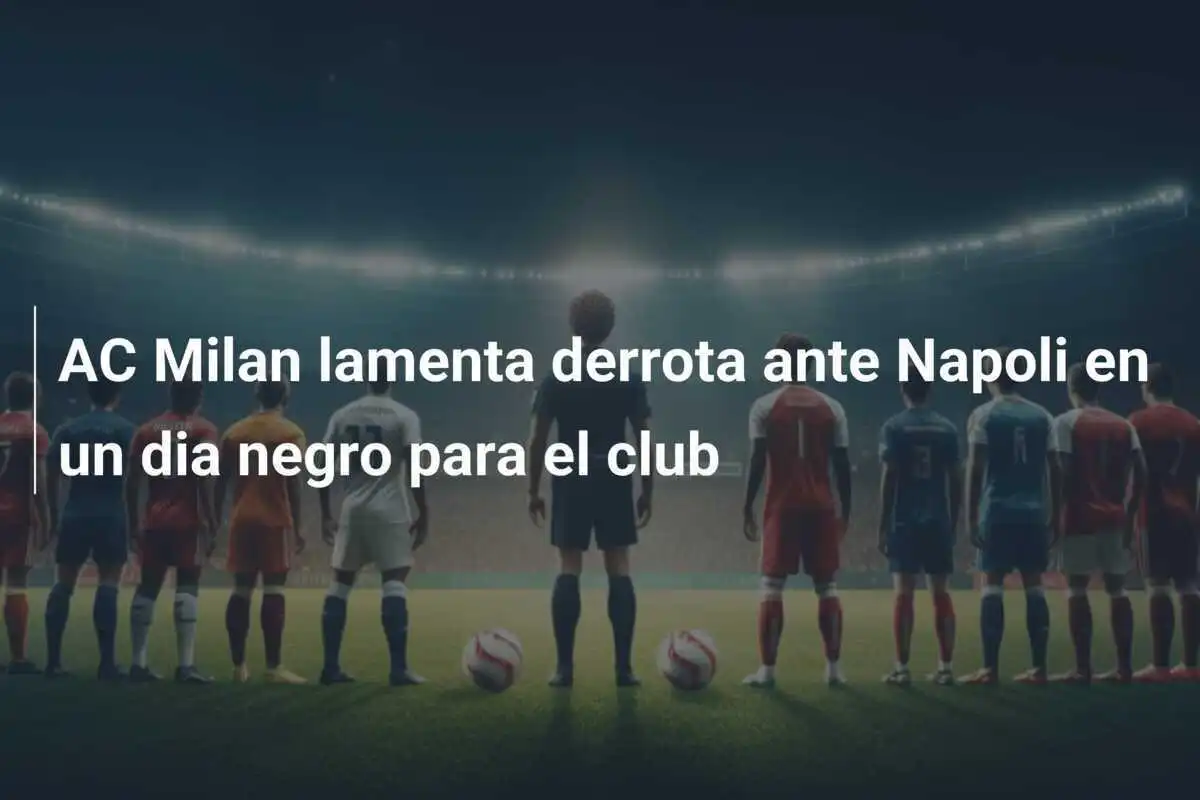 AC Milan lamenta derrota ante Napoli en un dia negro para el club