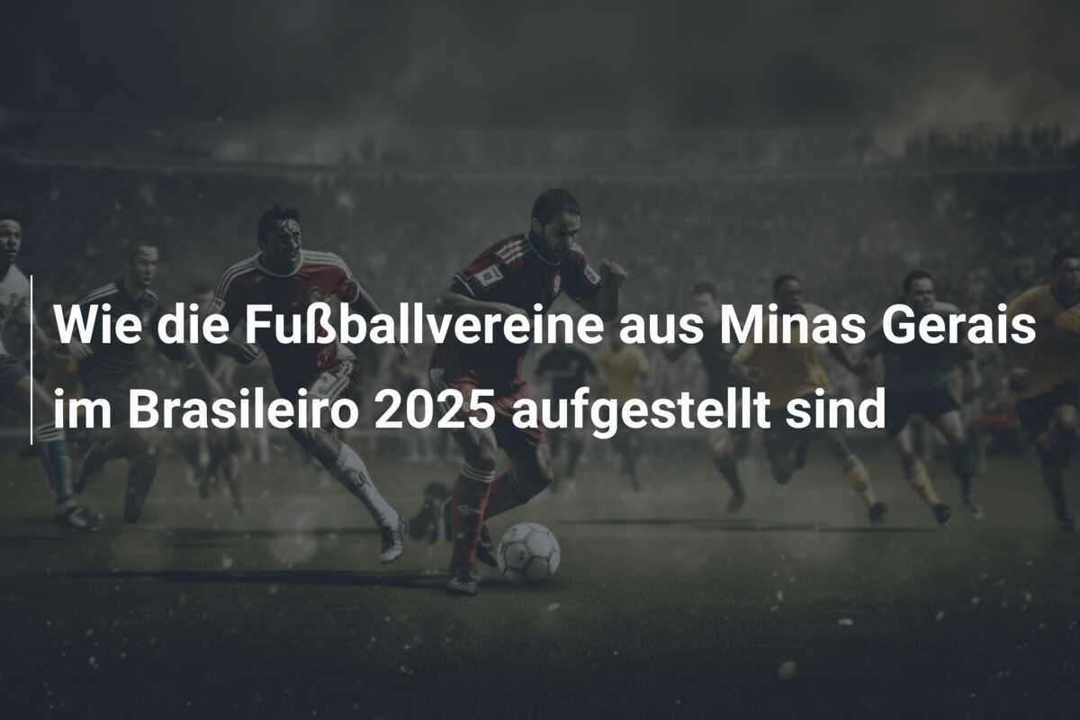Wie die Fußballvereine aus Minas Gerais im Brasileiro 2025 aufgestellt sind