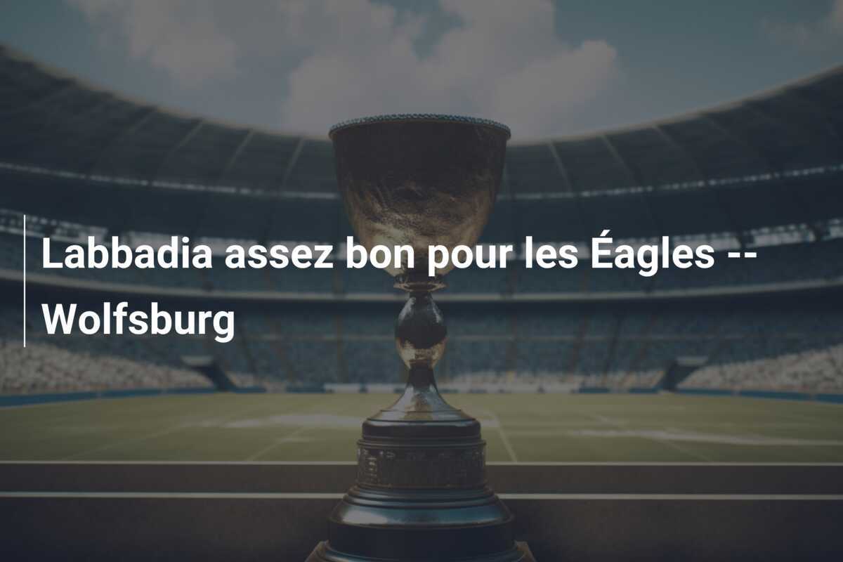 Labbadia assez bon pour les Éagles — Wolfsburg
