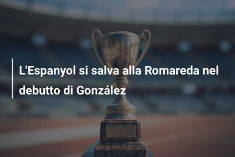 L’Espanyol si salva alla Romareda nel debutto di González