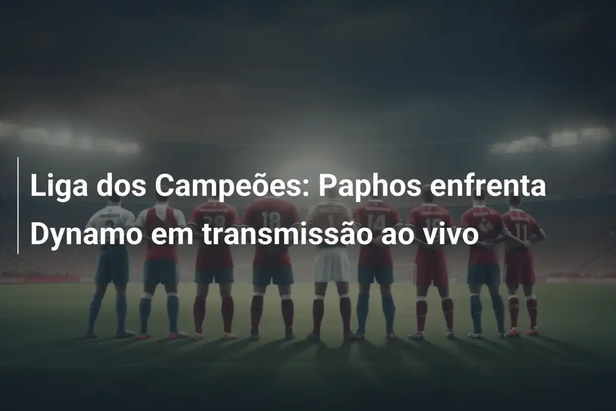 Liga dos Campeões: Paphos enfrenta Dynamo em transmissão ao vivo