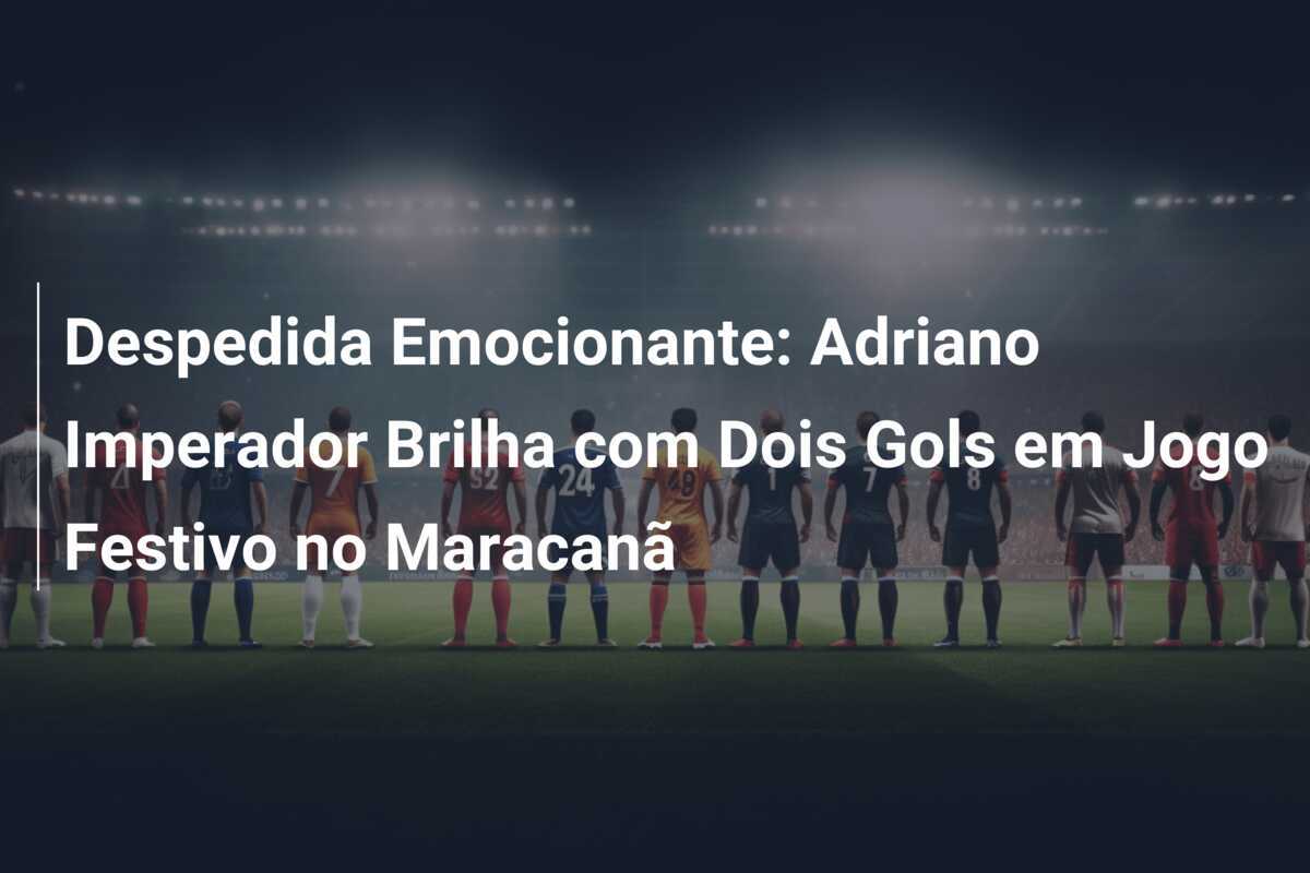 Despedida Emocionante: Adriano Imperador Brilha com Dois Gols em Jogo Festivo no Maracanã