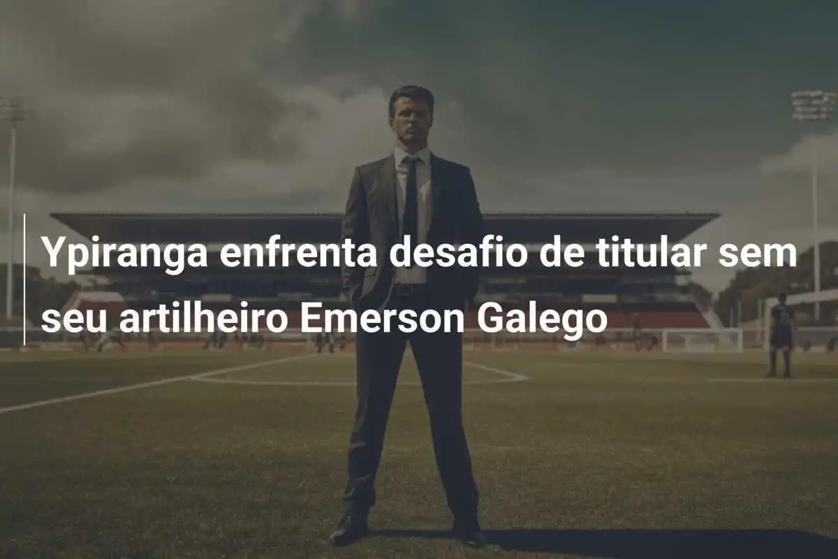 Ypiranga enfrenta desafio de titular sem seu artilheiro Emerson Galego